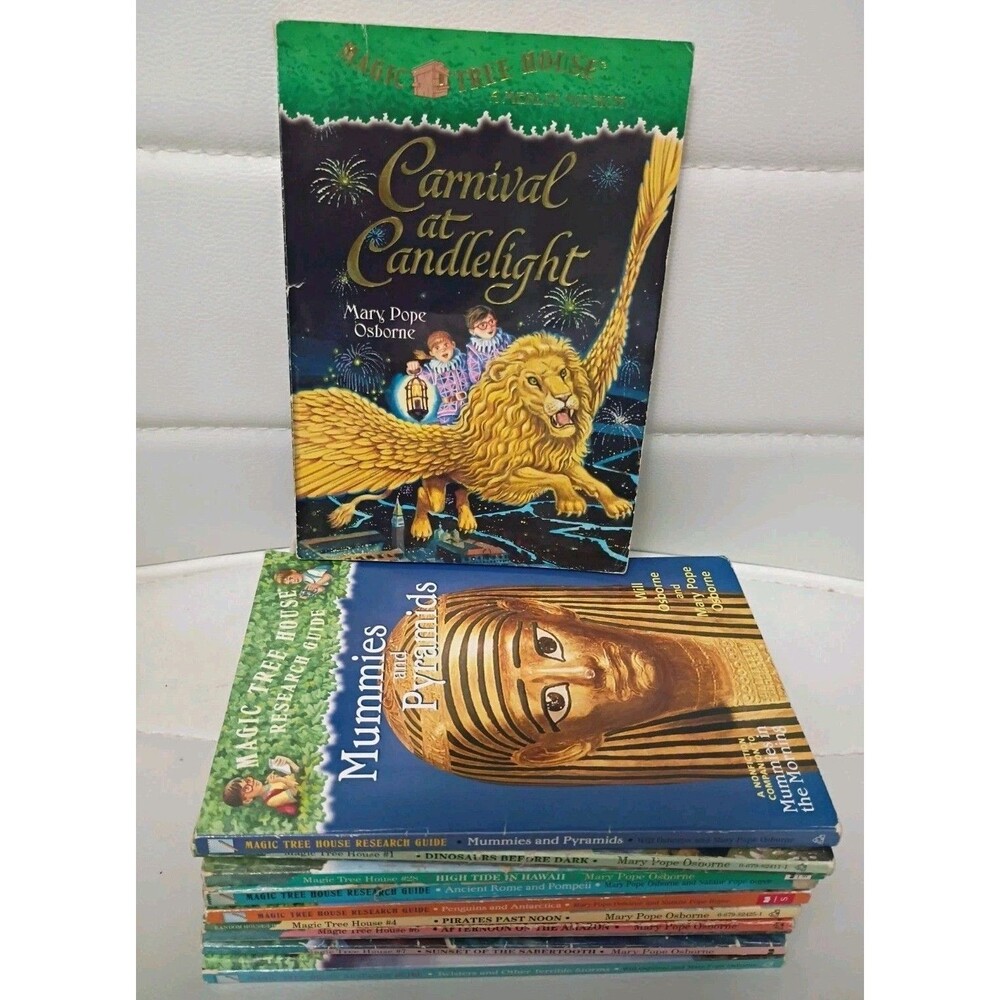 Lot Of 10 Magic Tree House Fact Tracker Books Mary Pope Osborne